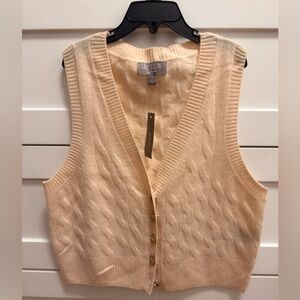 J.Crew Cashmere Cropped Vest